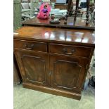 Mahogany cabinet.