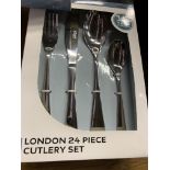 Russell Hobbs 24 piece cutlery set. This item carries VAT.