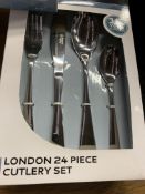 Russell Hobbs 24 piece cutlery set. This item carries VAT.