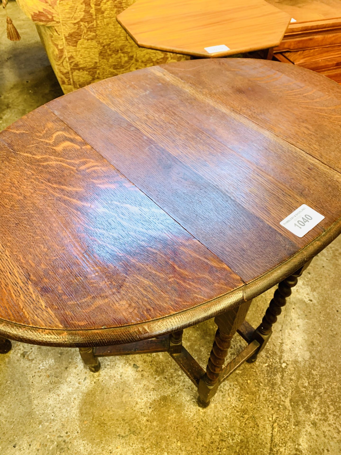 Two oak drop-side tables. - Image 3 of 7