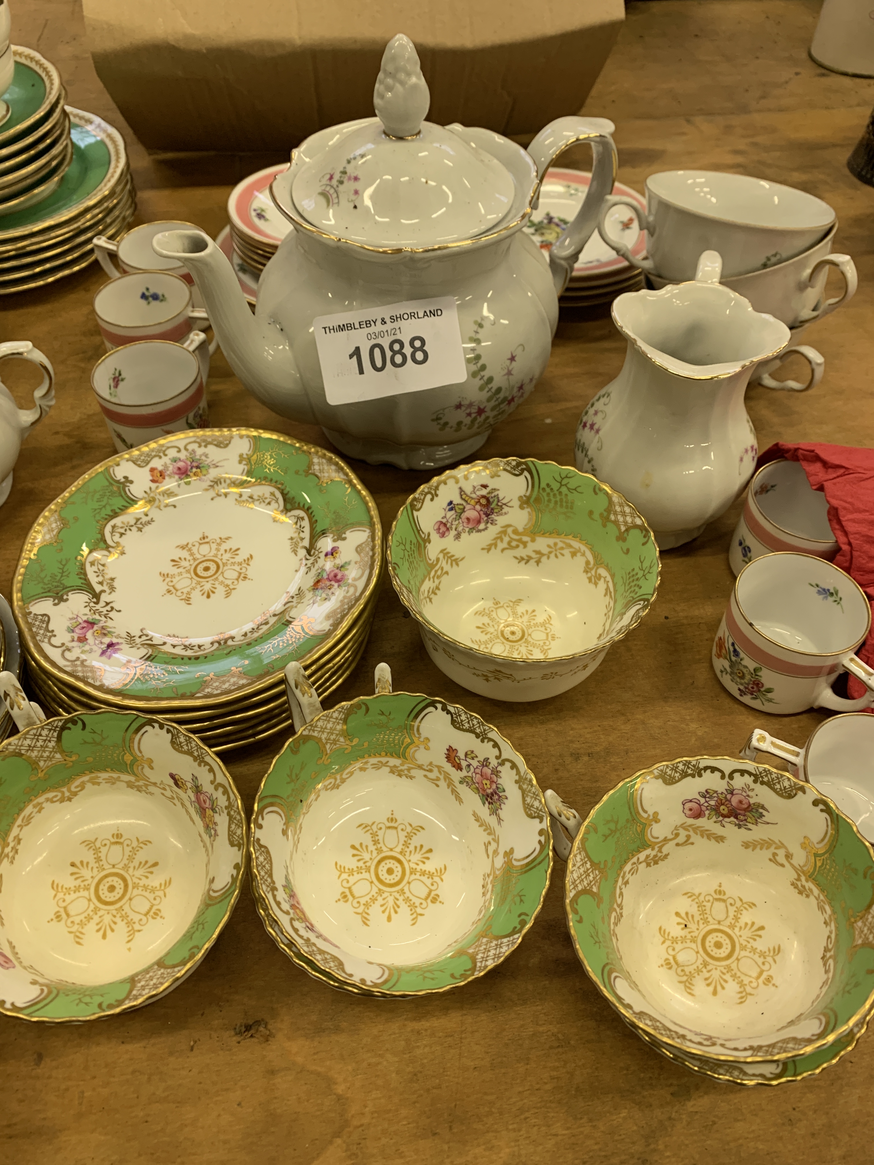 Assortment of china and part tea services. - Image 3 of 3