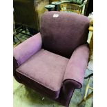 Purple armchair from Next.