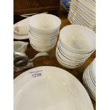Quantity white china tableware