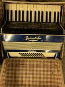 Geraldo accordion standard Italia 45-2, 48 button and case.