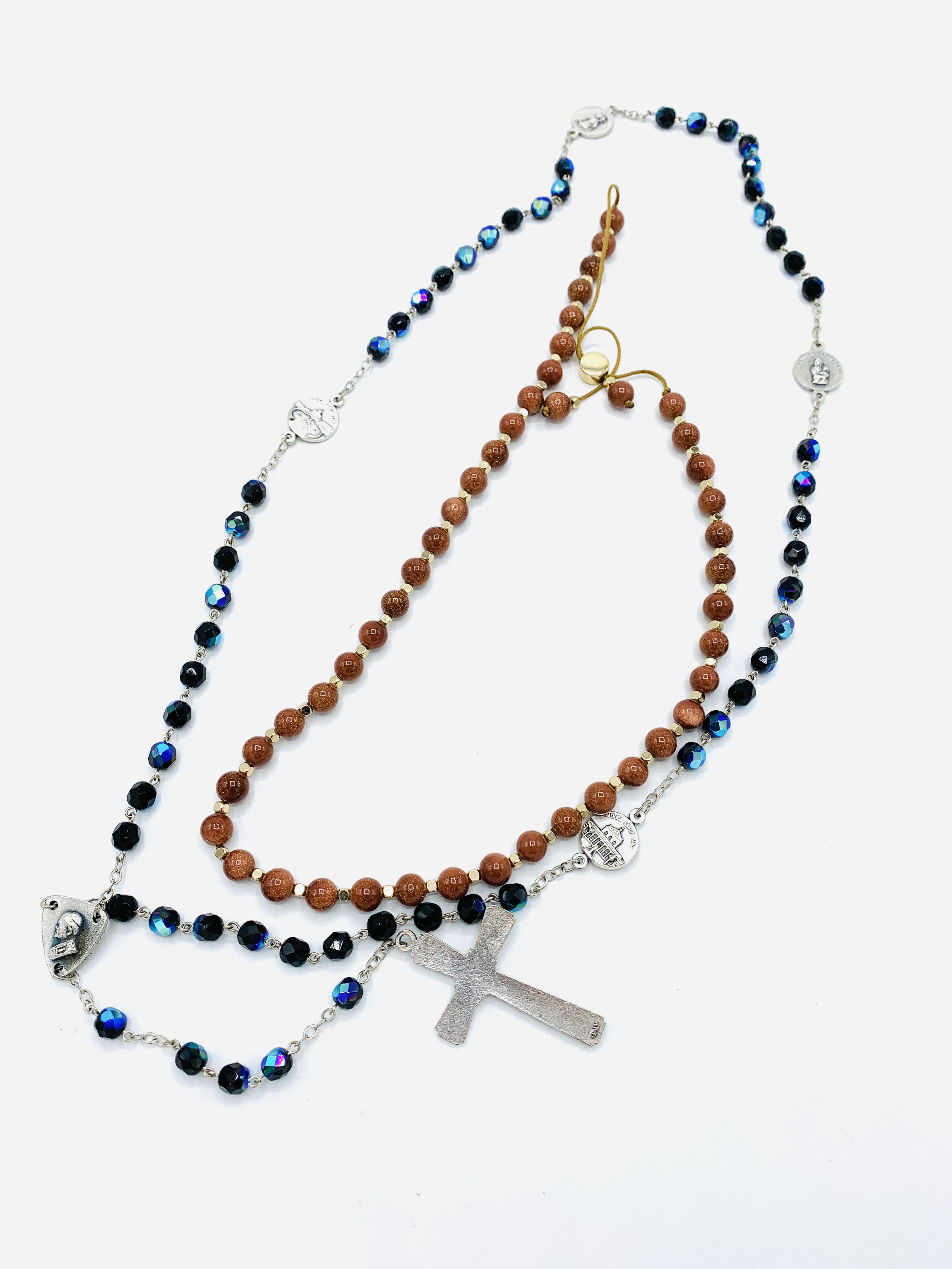 Rosary and prayer beads.