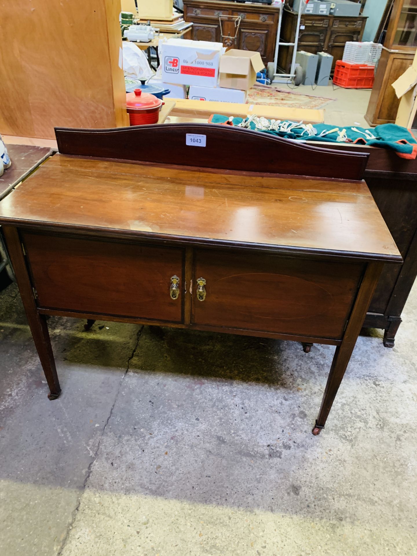 Mahogany small sideboard.