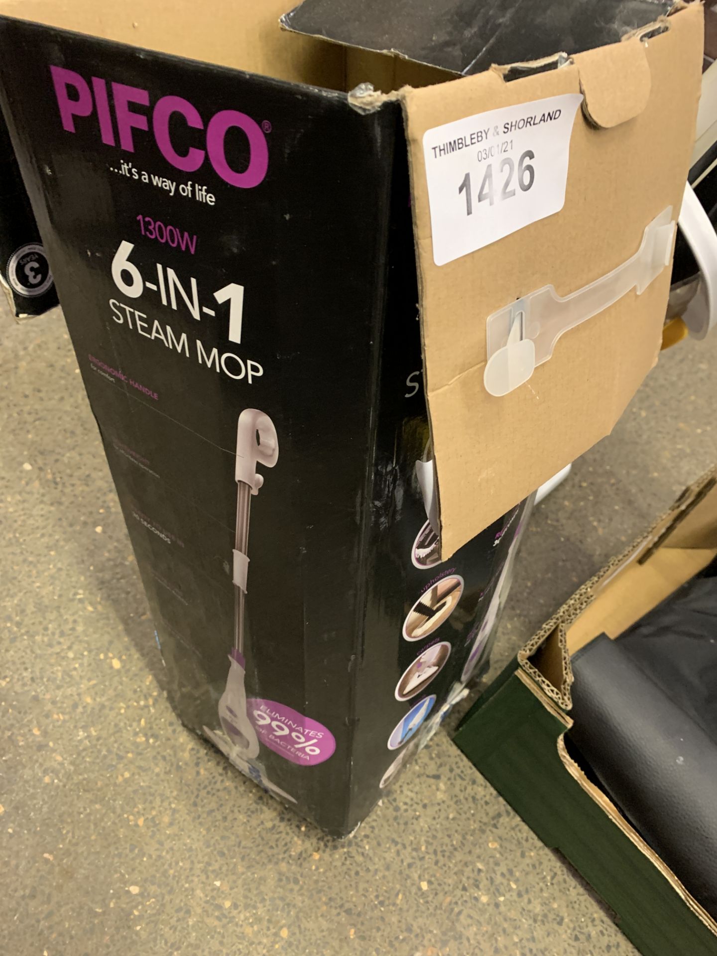 Pifco 6-1 steam mop, new; and a Morphy Richards steam mop. - Image 2 of 3