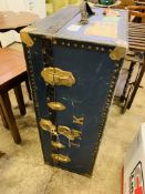 Fibre and brass trunk.