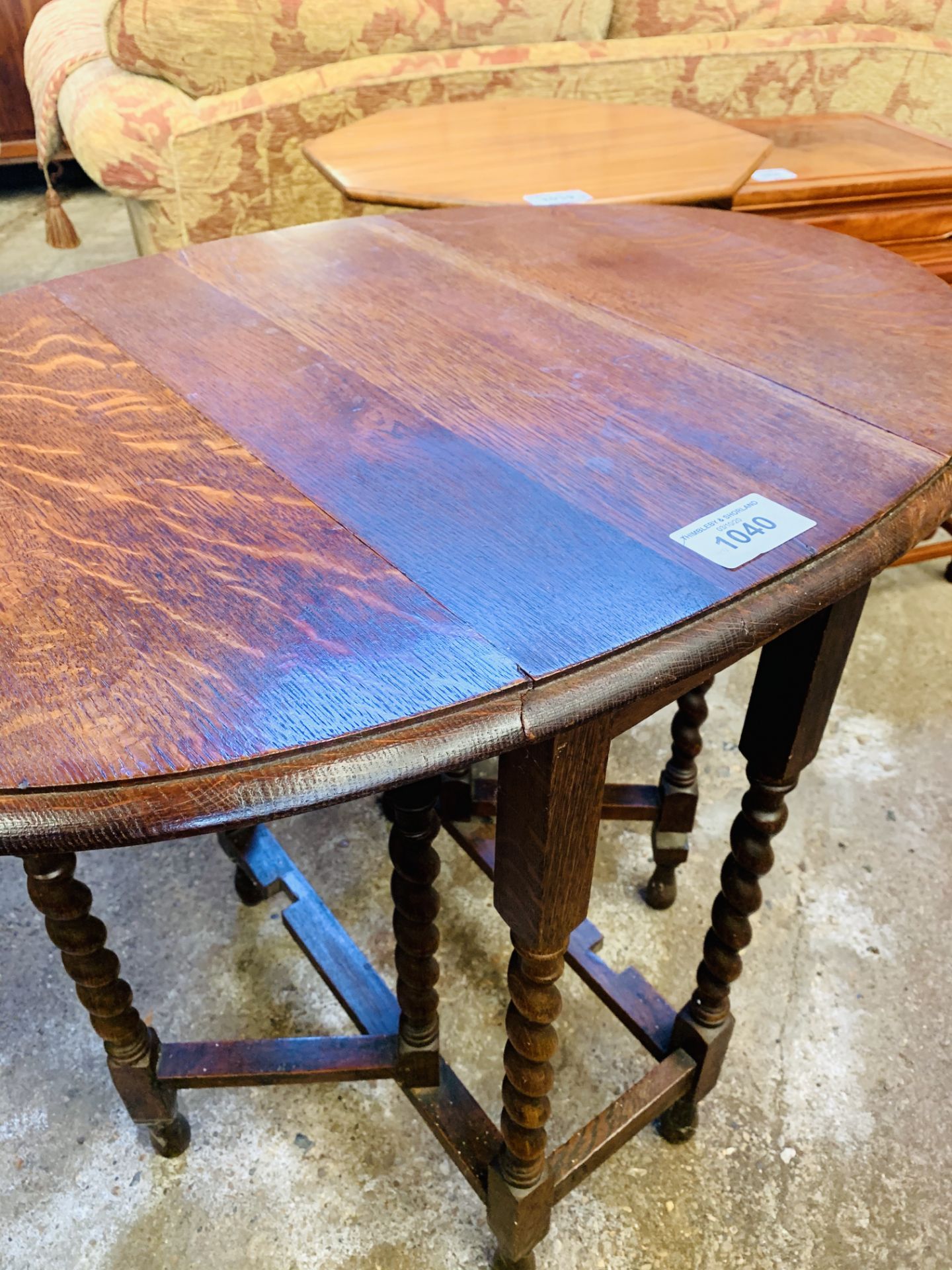 Two oak drop-side tables. - Image 2 of 7