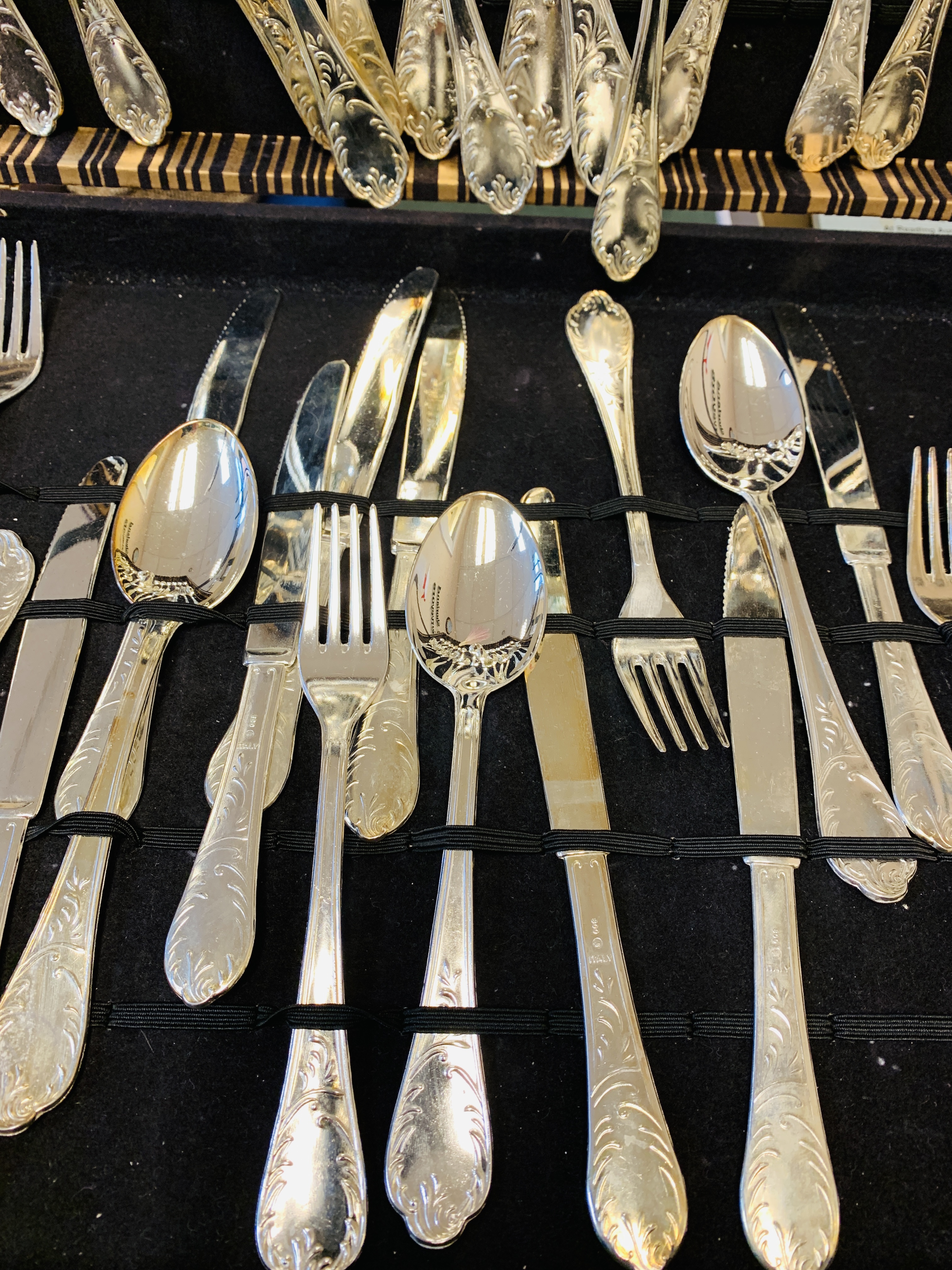 51 piece white metal cutlery set. - Image 2 of 2