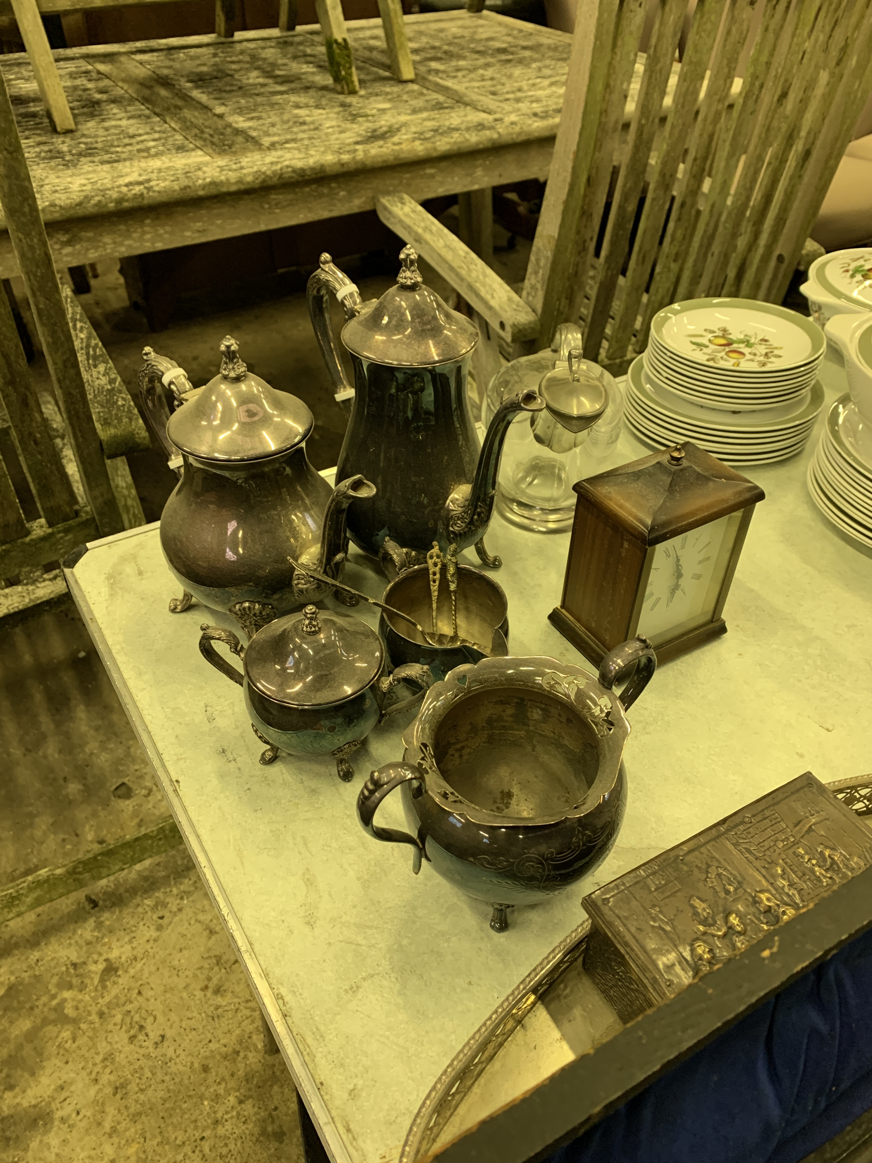 Quantity of silver plate items. - Image 2 of 3