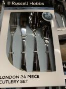 Russell Hobbs 24 piece cutlery set. This item carries VAT.