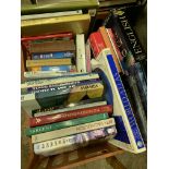 Quantity of books mainly on travel.