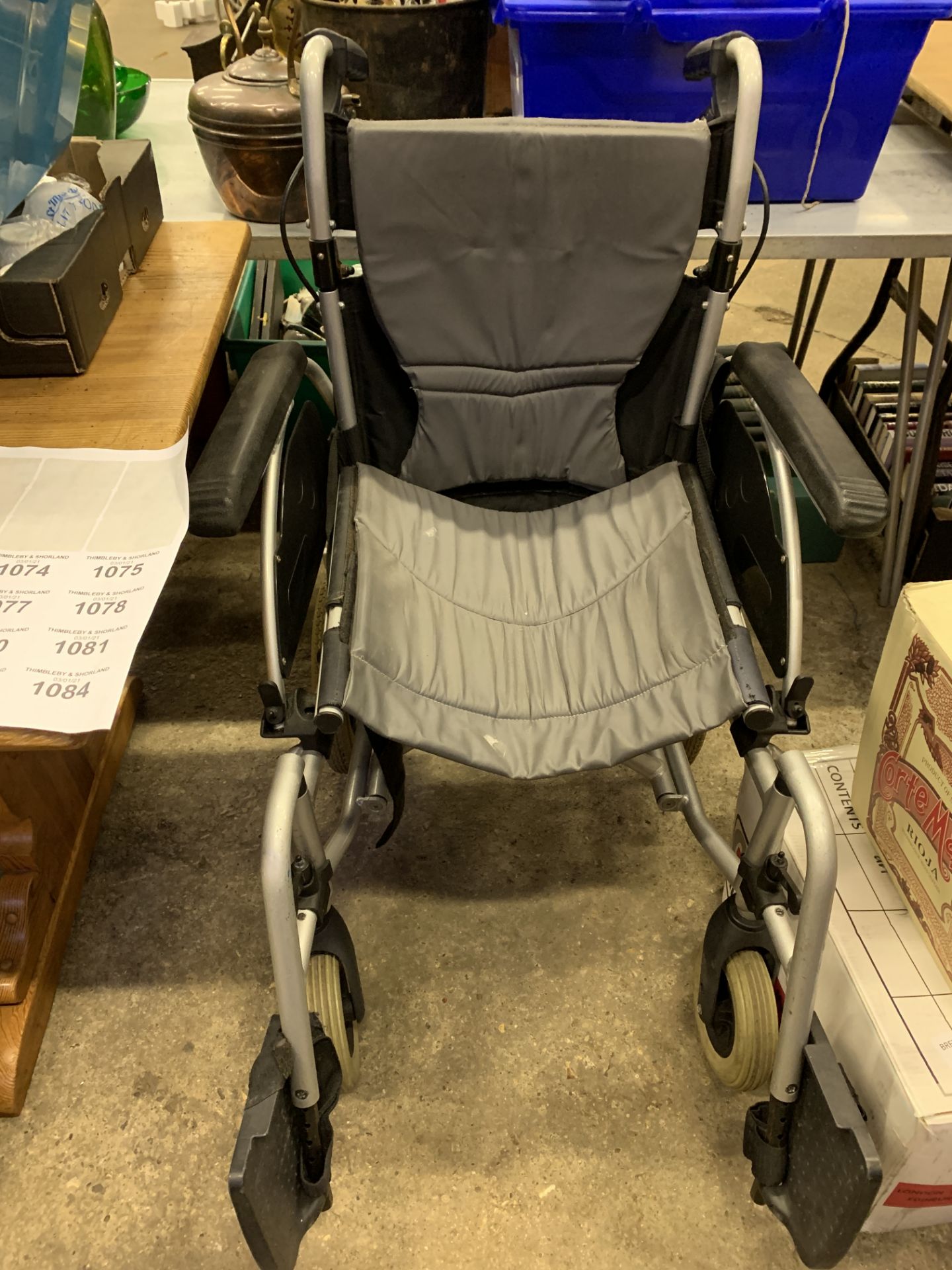 Collapsible wheelchair. - Image 2 of 2