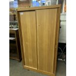 Pine double wardrobe.