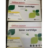 Two office Depot toner cartridges,