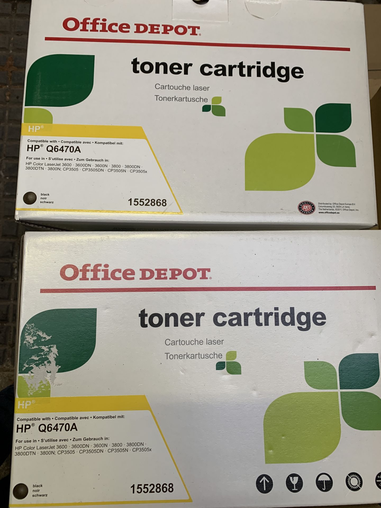 Two office Depot toner cartridges,