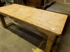 Large pine farmhouse table.