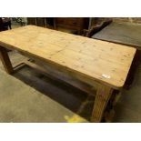 Large pine farmhouse table.