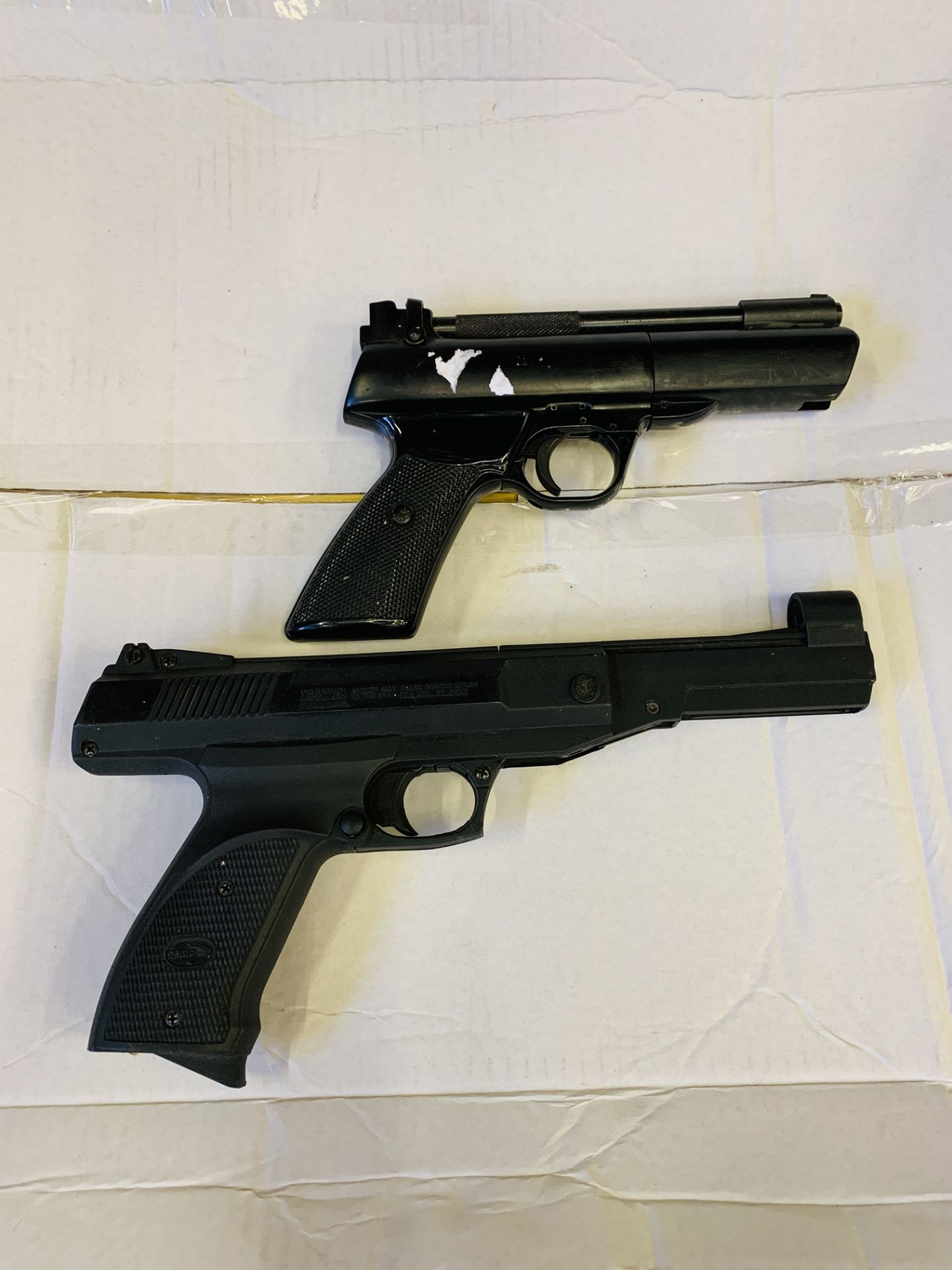 Jahre & Alteri .177 air pistol and a .22 air pistol.