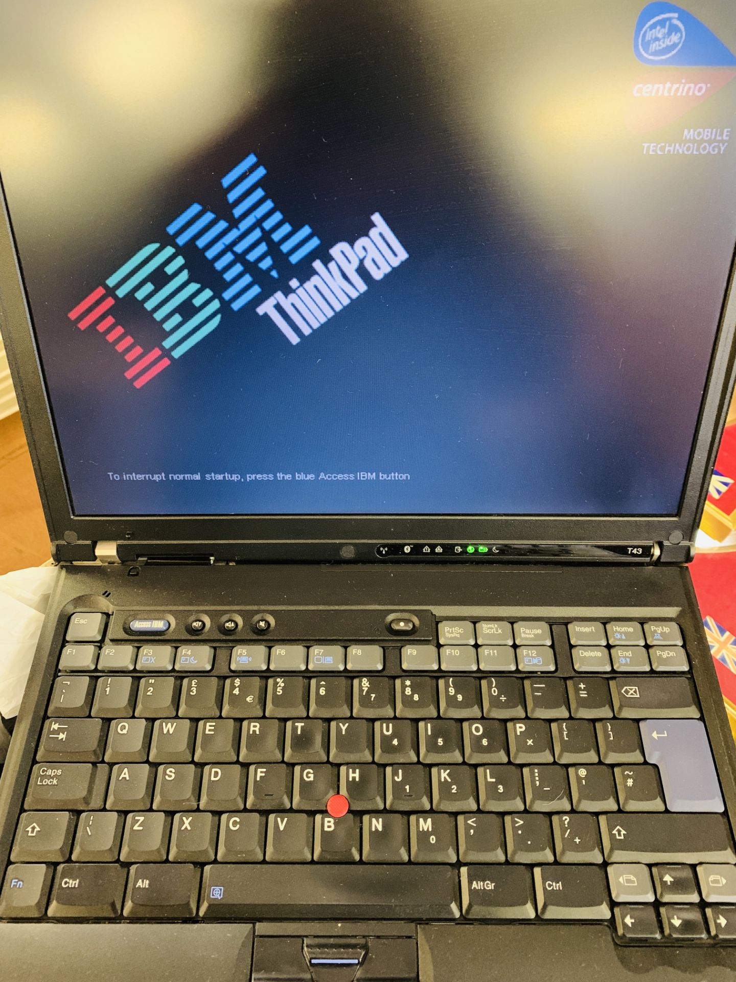 IBM Thinkpad laptop and power units.