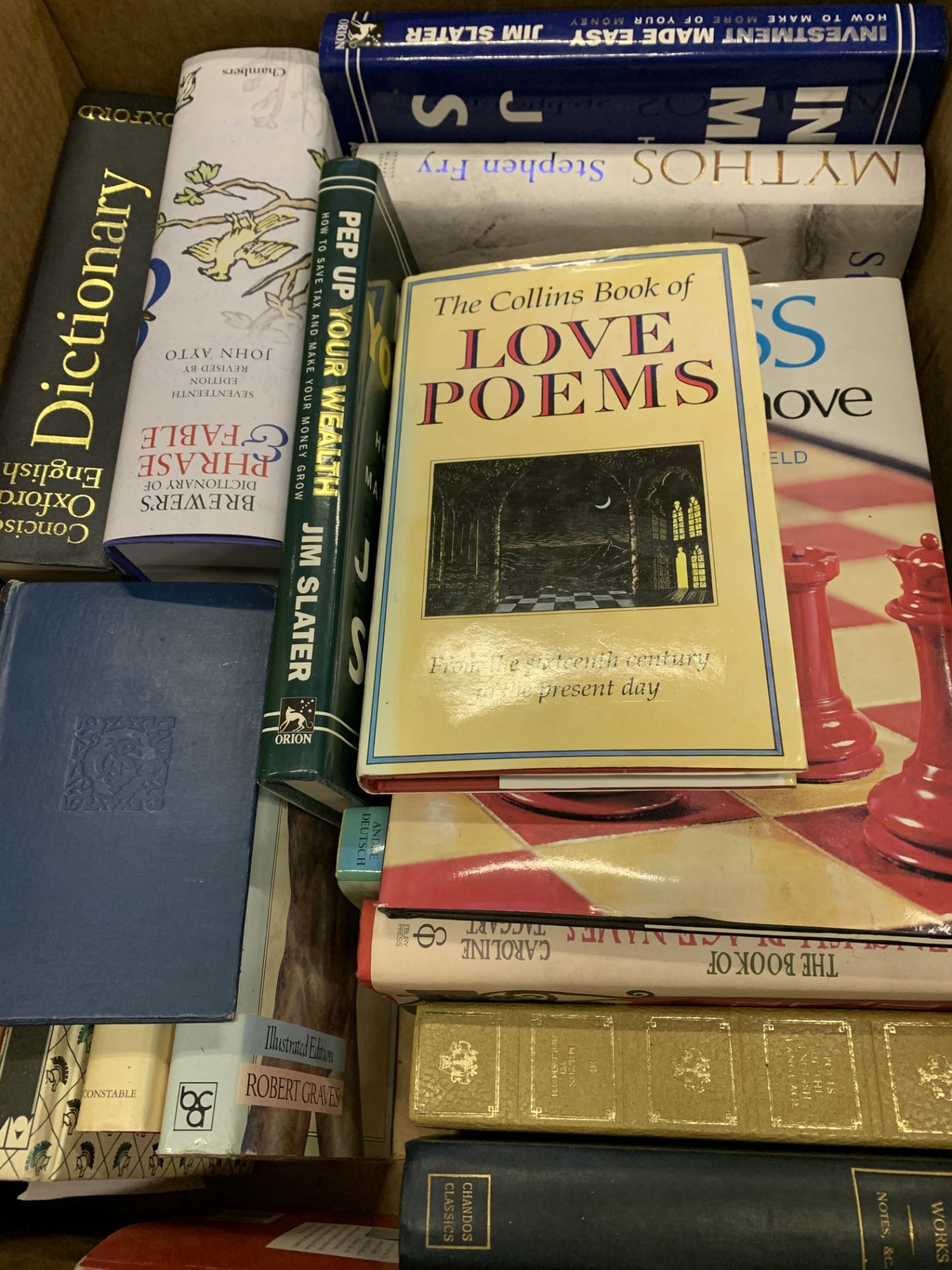 Box of 25 assorted books.