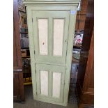 Painted pine double cupboard.