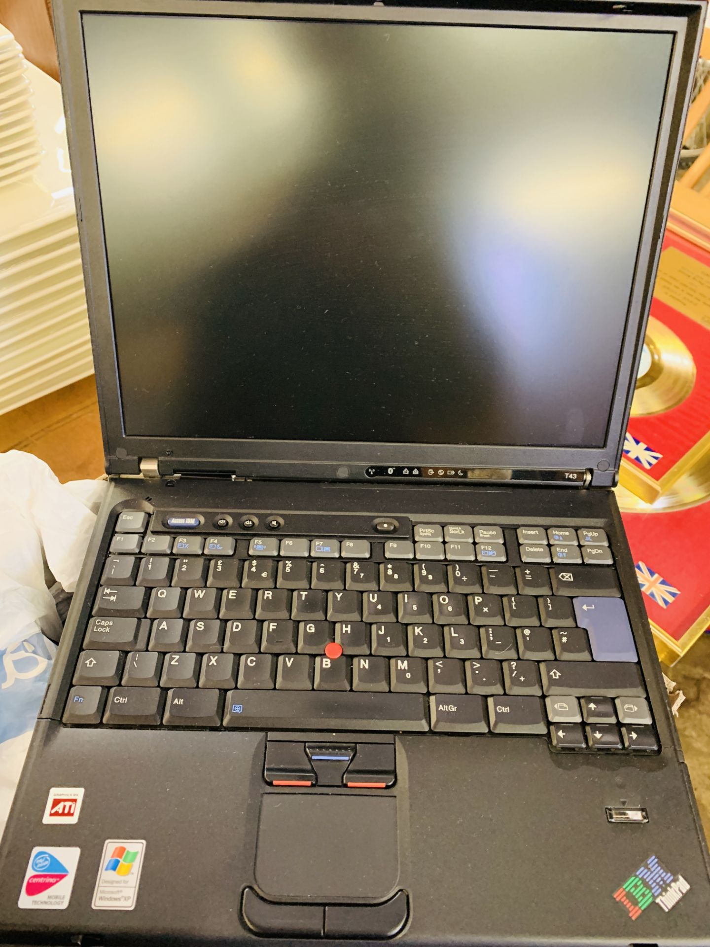 IBM Thinkpad laptop and power units. - Image 2 of 4