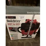 Beldray Wet & Dry 3-in-1 Caddy Vacuum. This item carries VAT.