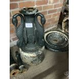 Cast iron two tier fountain.