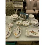 Quantity of Royal Worcester "Evesham" oven to tableware.