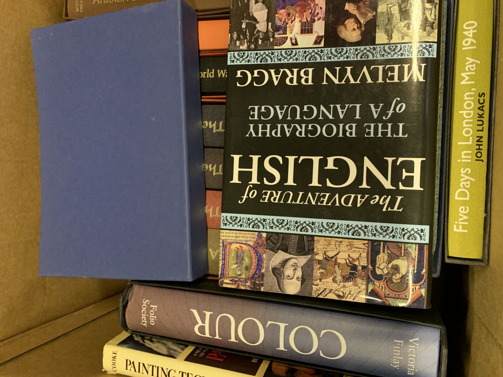 Box of miscellaneous books mainly by the Folio Society. - Image 2 of 2