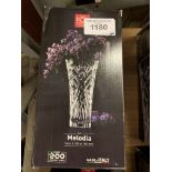 Melodia Crystal vase. This item carries VAT.