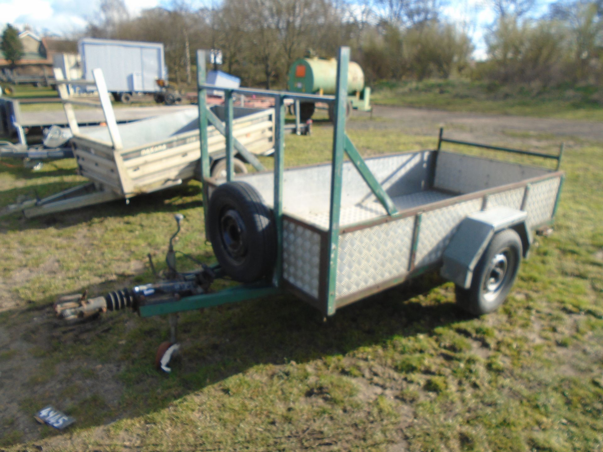 Single axle car trailer 8'x4'