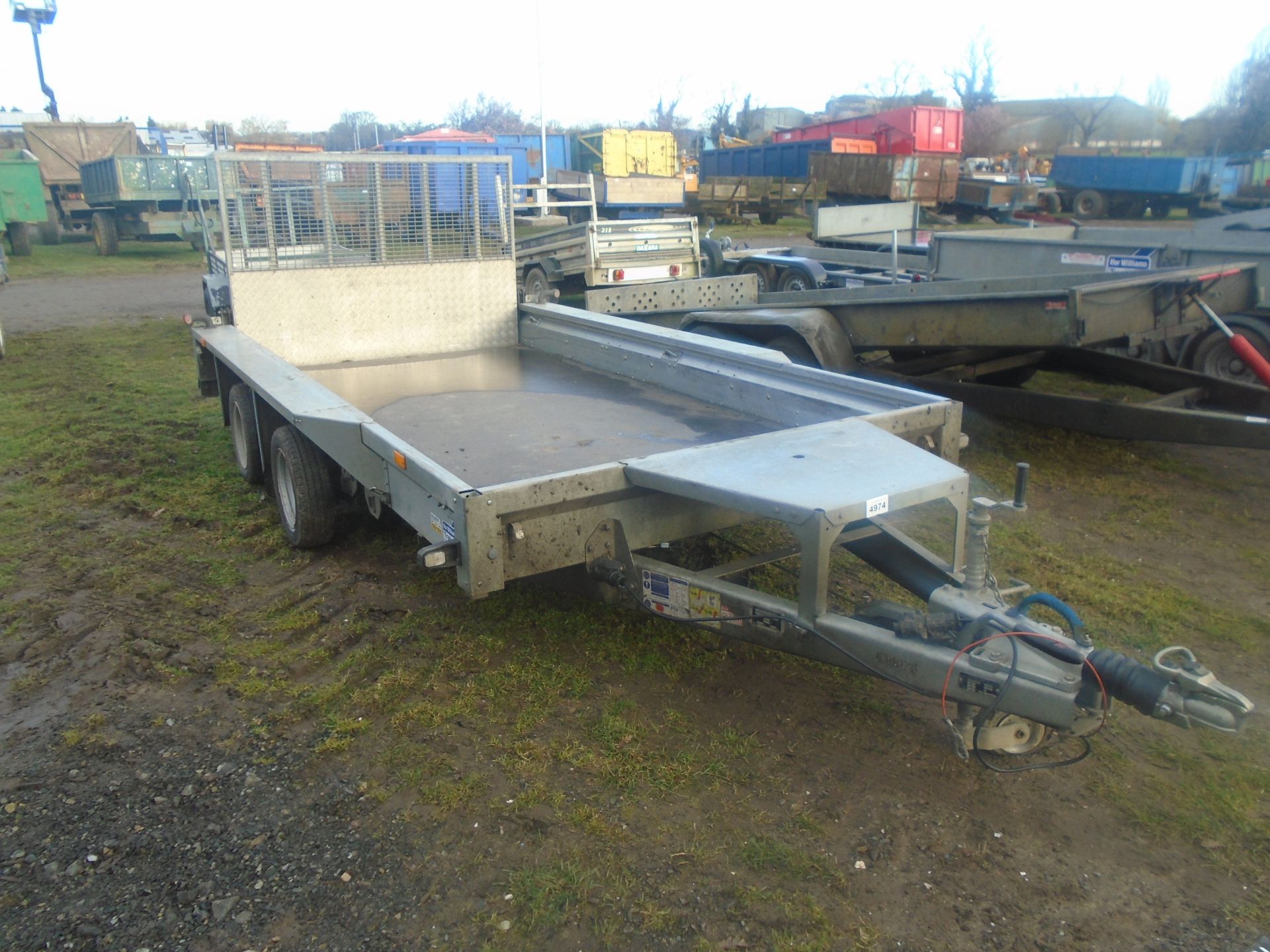 Ifor Williams GX126 plant trailer, 2018