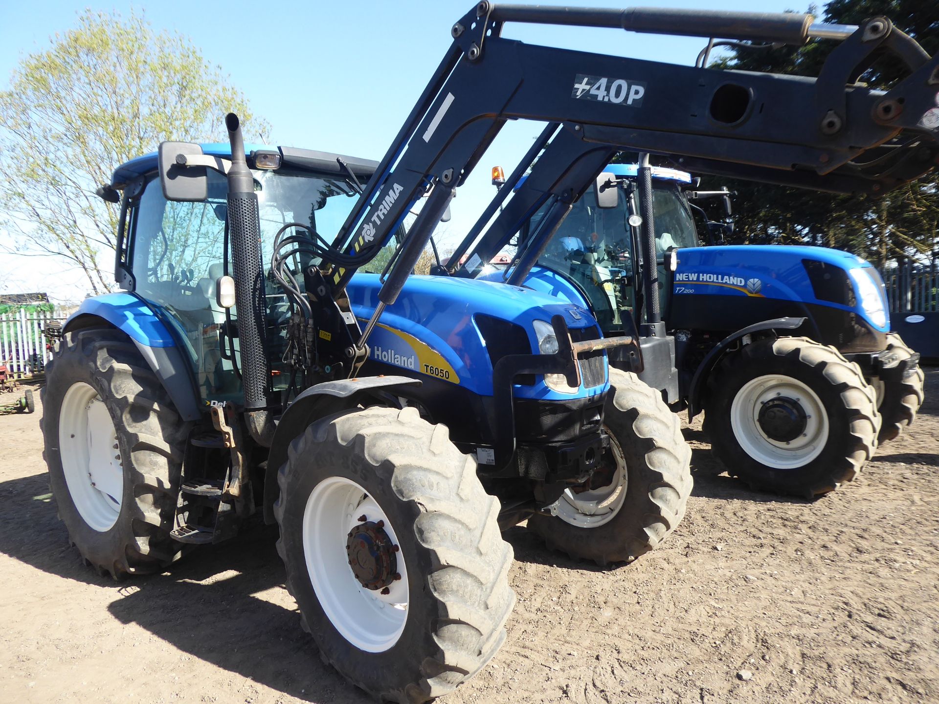 2008 New Holland T6050 tractor c/w Trima loader, GX57 GXB, 40km/hr, 8609hrs - Image 2 of 2
