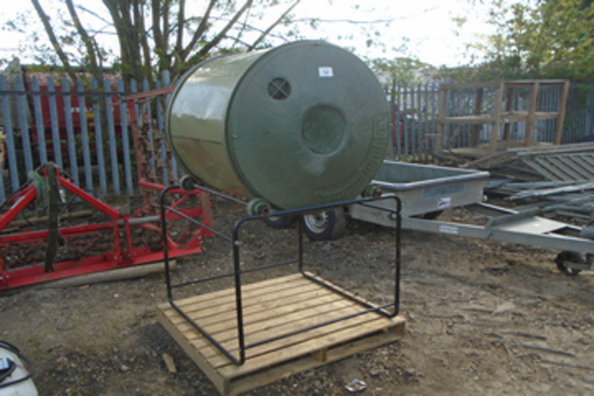 Compost mixer on stand