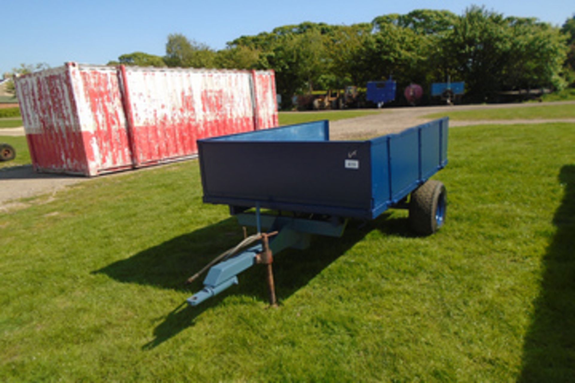 Compact tractor tipping trailer, approx 1T