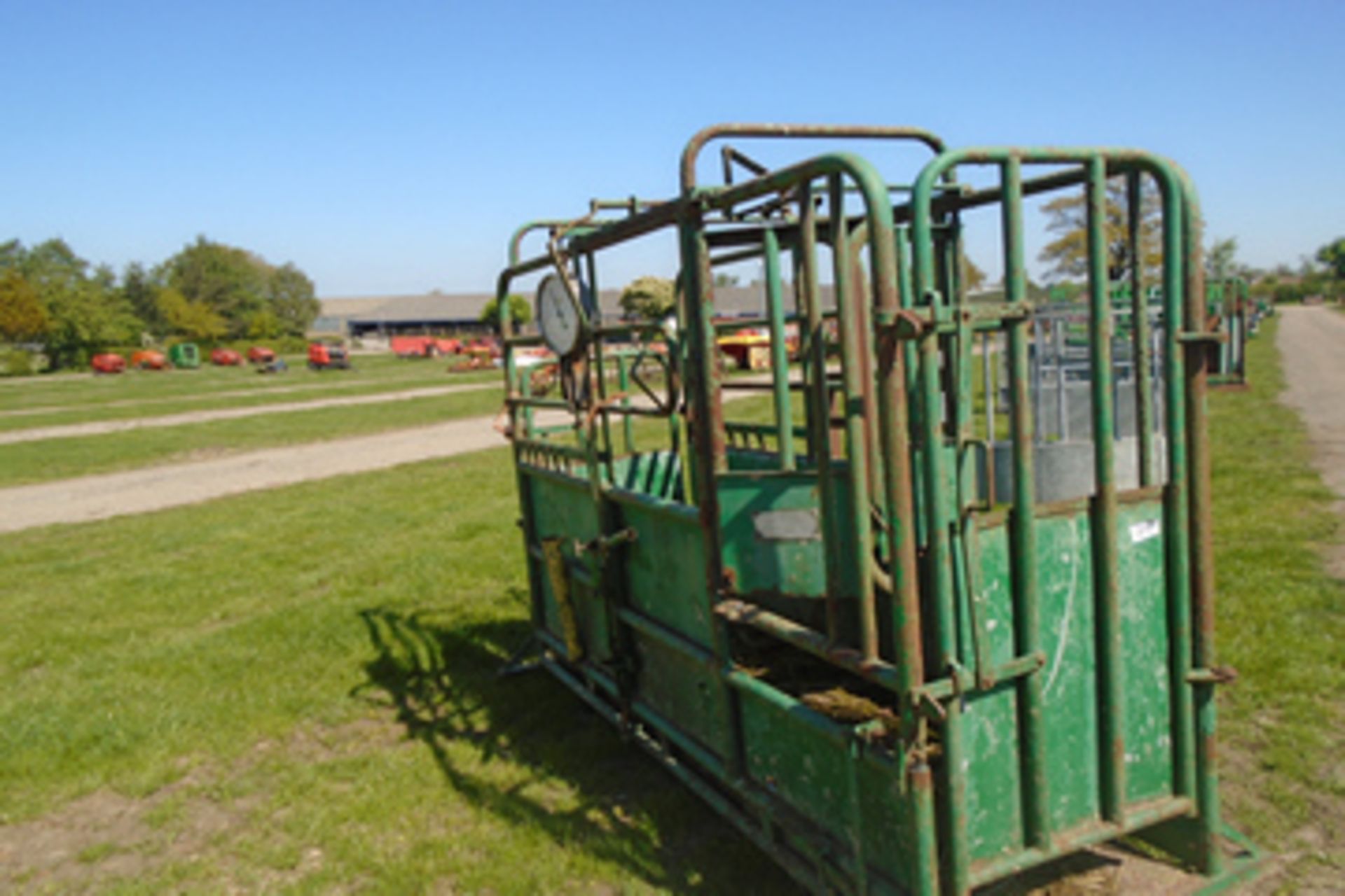 Cattle weigh crush, scales worked when used a couple of years ago. scales stored inside