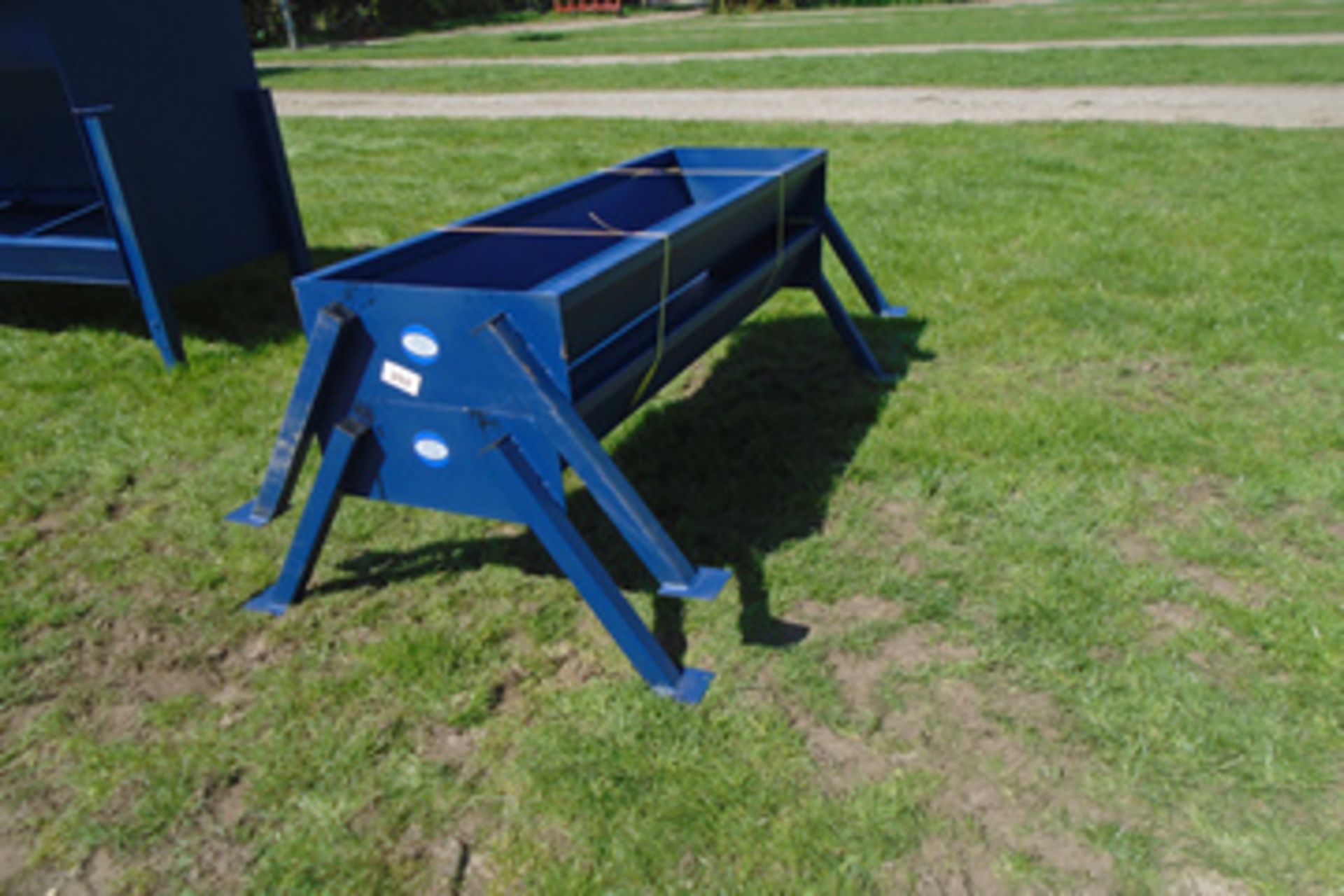 2 beef feed troughs on legs, heavy duty 3mm steel sheet and 50x50 box legs