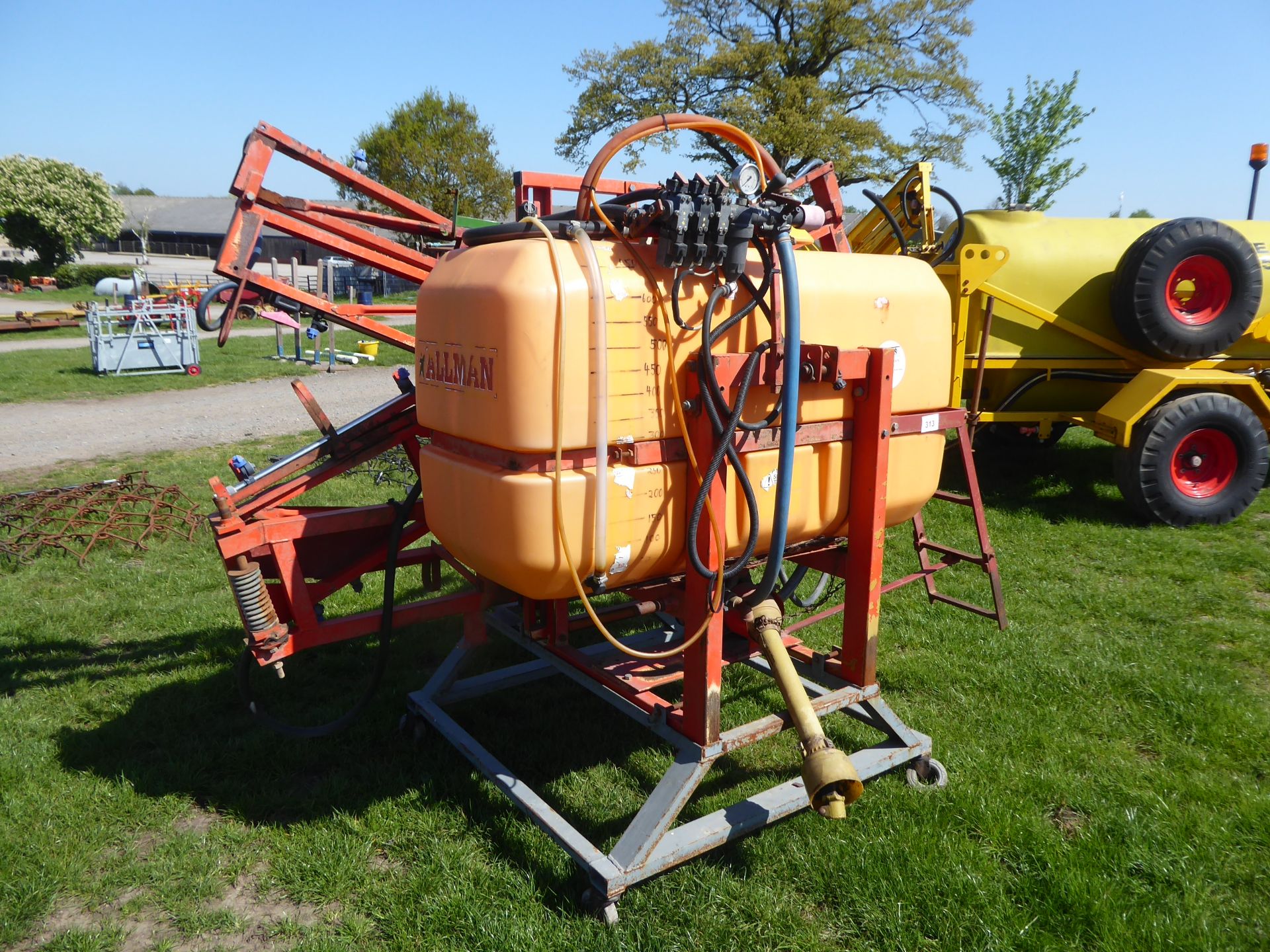 Allman 12m crop sprayer c/w stand