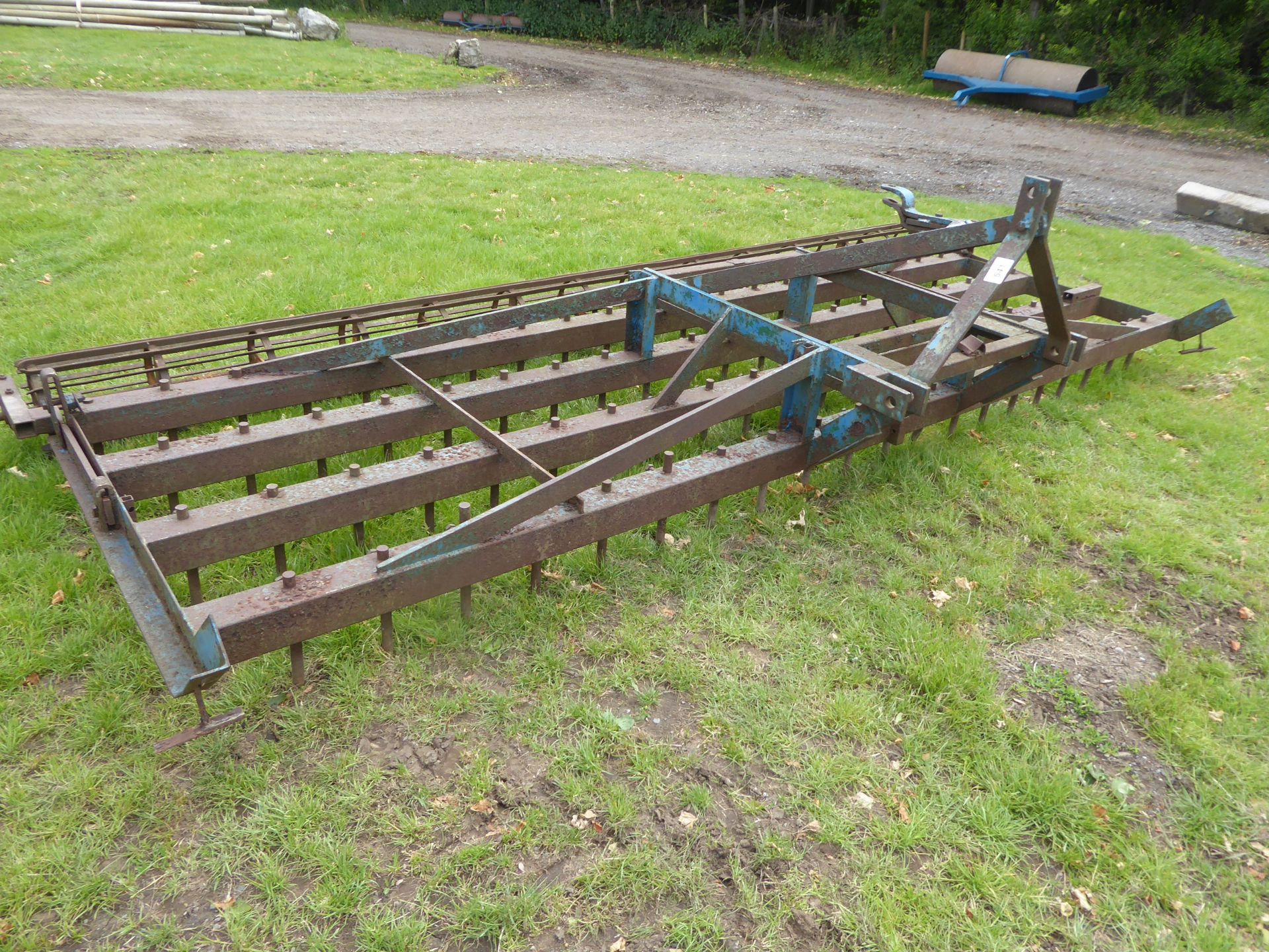 4m Dutch harrow, straight tines & rear crumbler