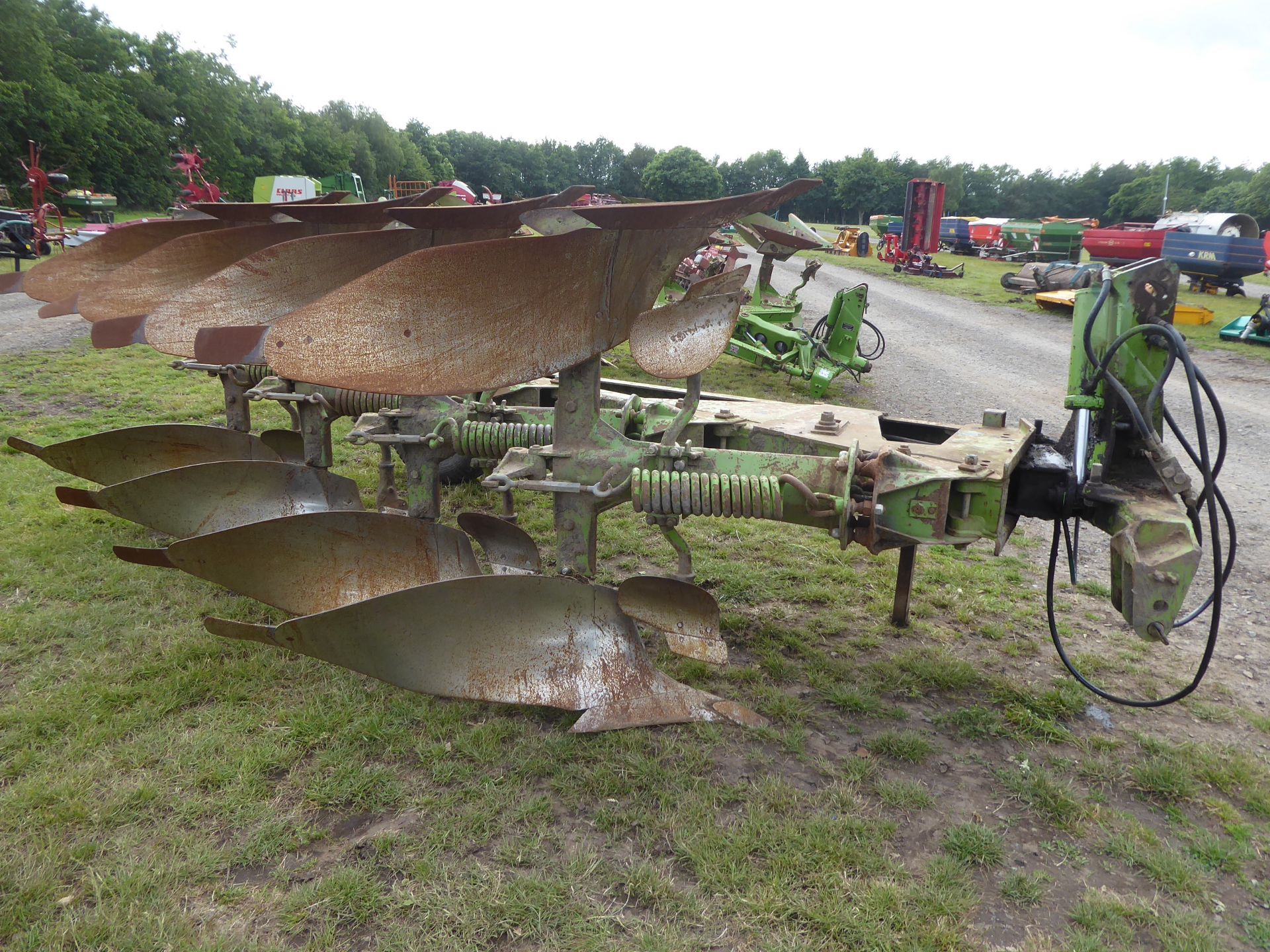 Dowdeswell DP120-S 4F auto reset reversible plough