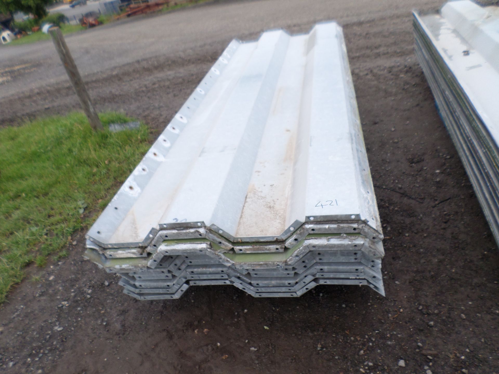 Steel grain walling, 3mm thick, covers approximately 10x5 - Image 4 of 4