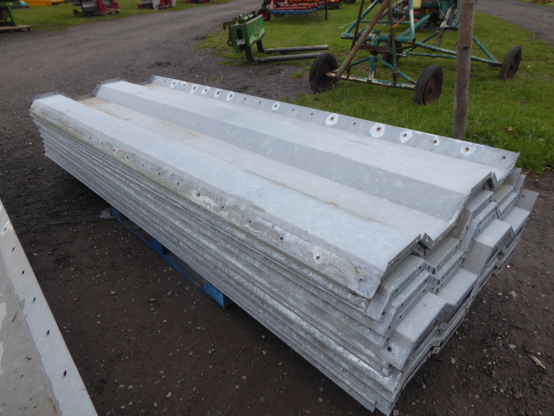Steel grain walling, 3mm thick, covers approximately 10x5