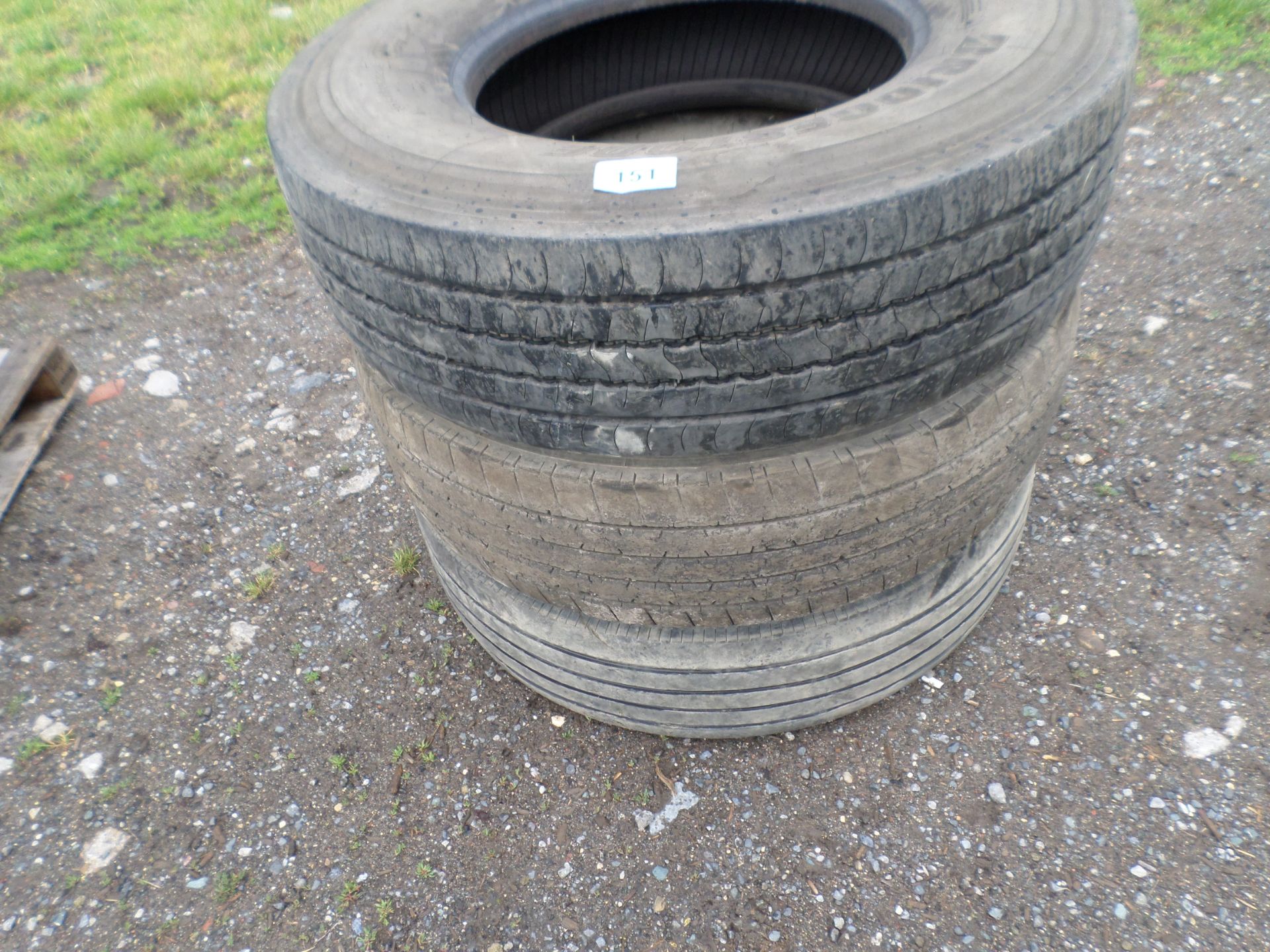 Pair of wheels/tyres 315/80/22.5 NO VAT