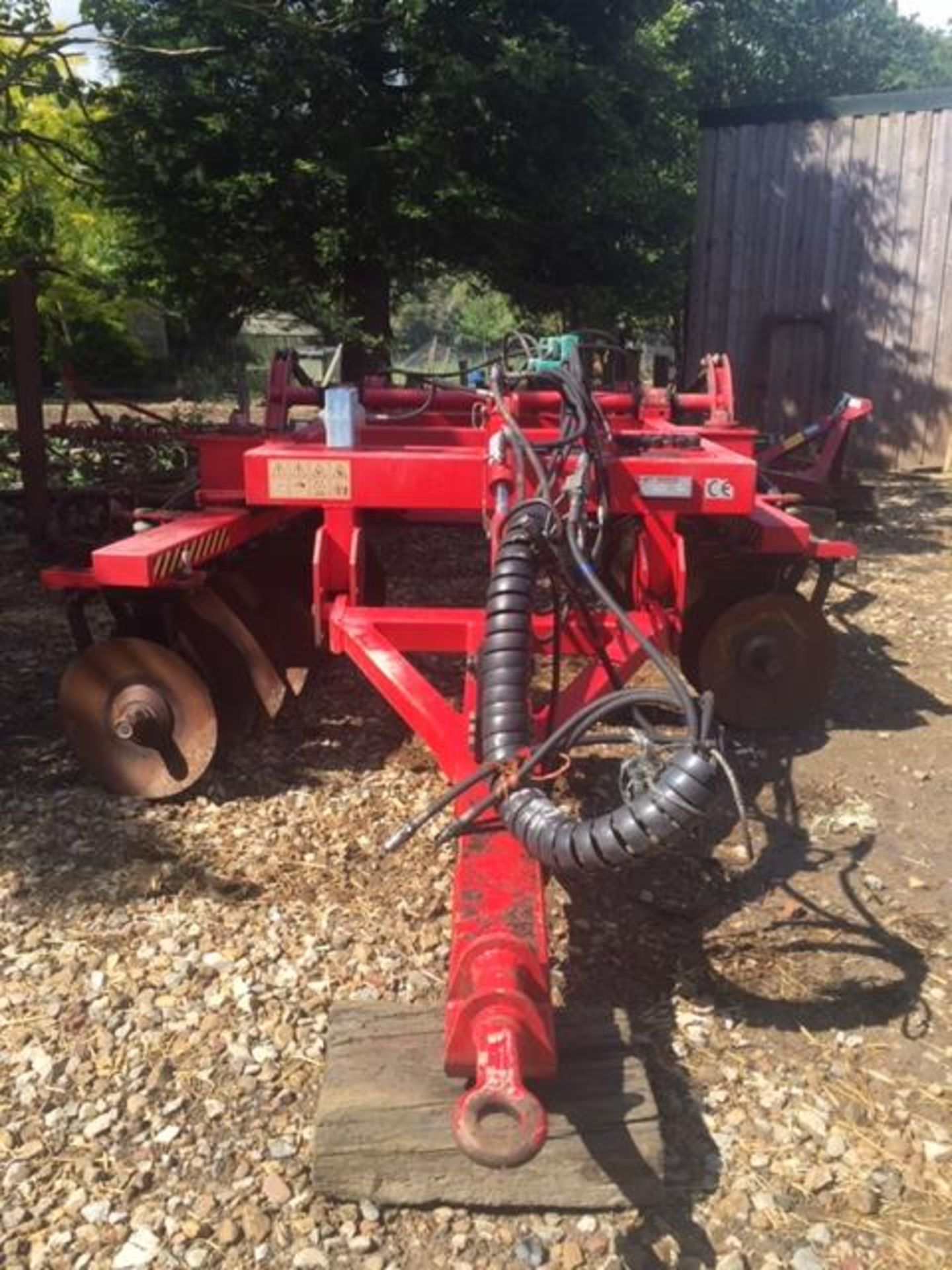 Massano heavy duty 4m folding disc harrow with 34 discs. Barn stored, excellent condition, very