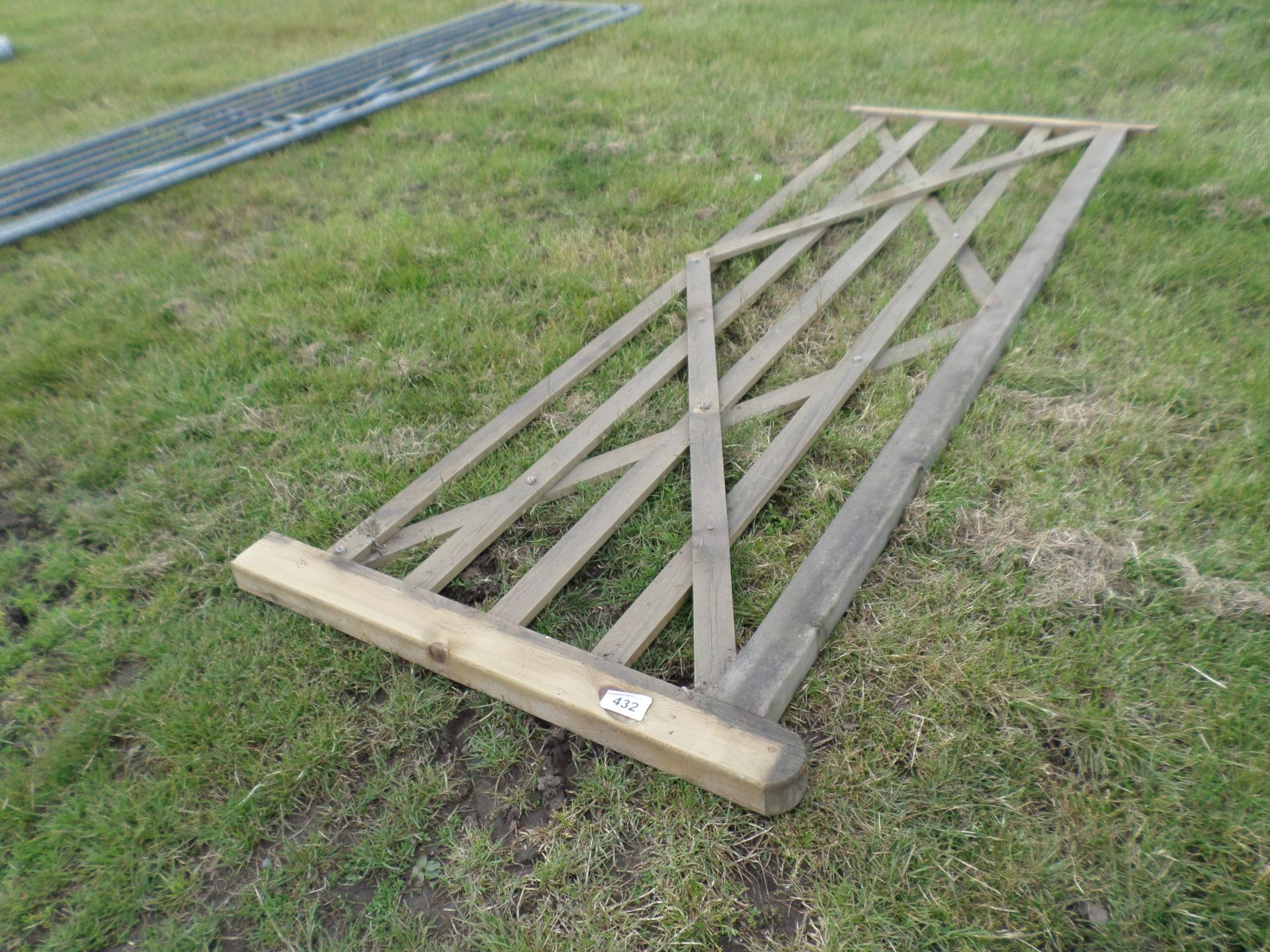 5-bar 3.3m tanalised wooden gate