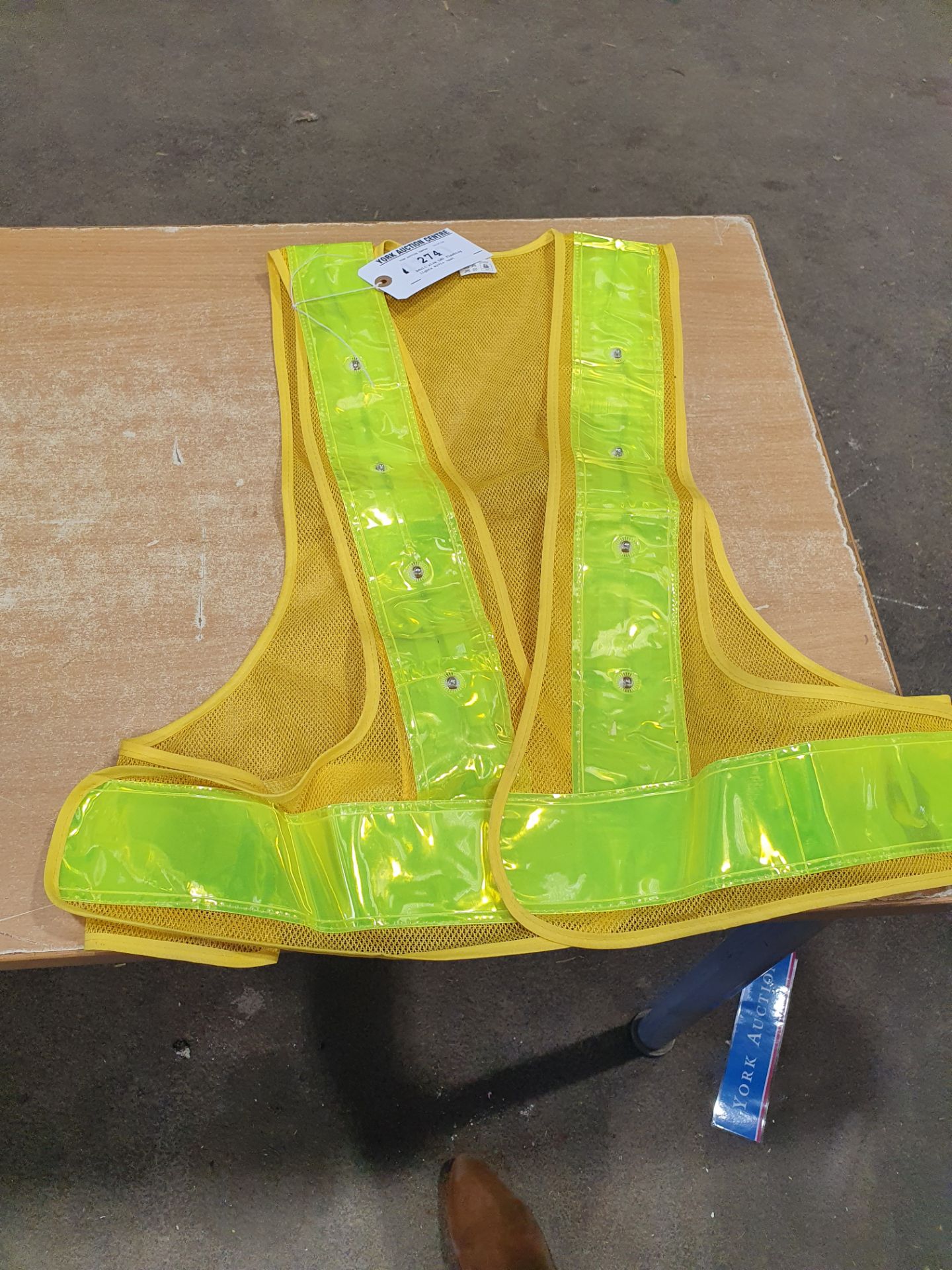 Adult size LED flashing lights HiViz vest PLUS VAT