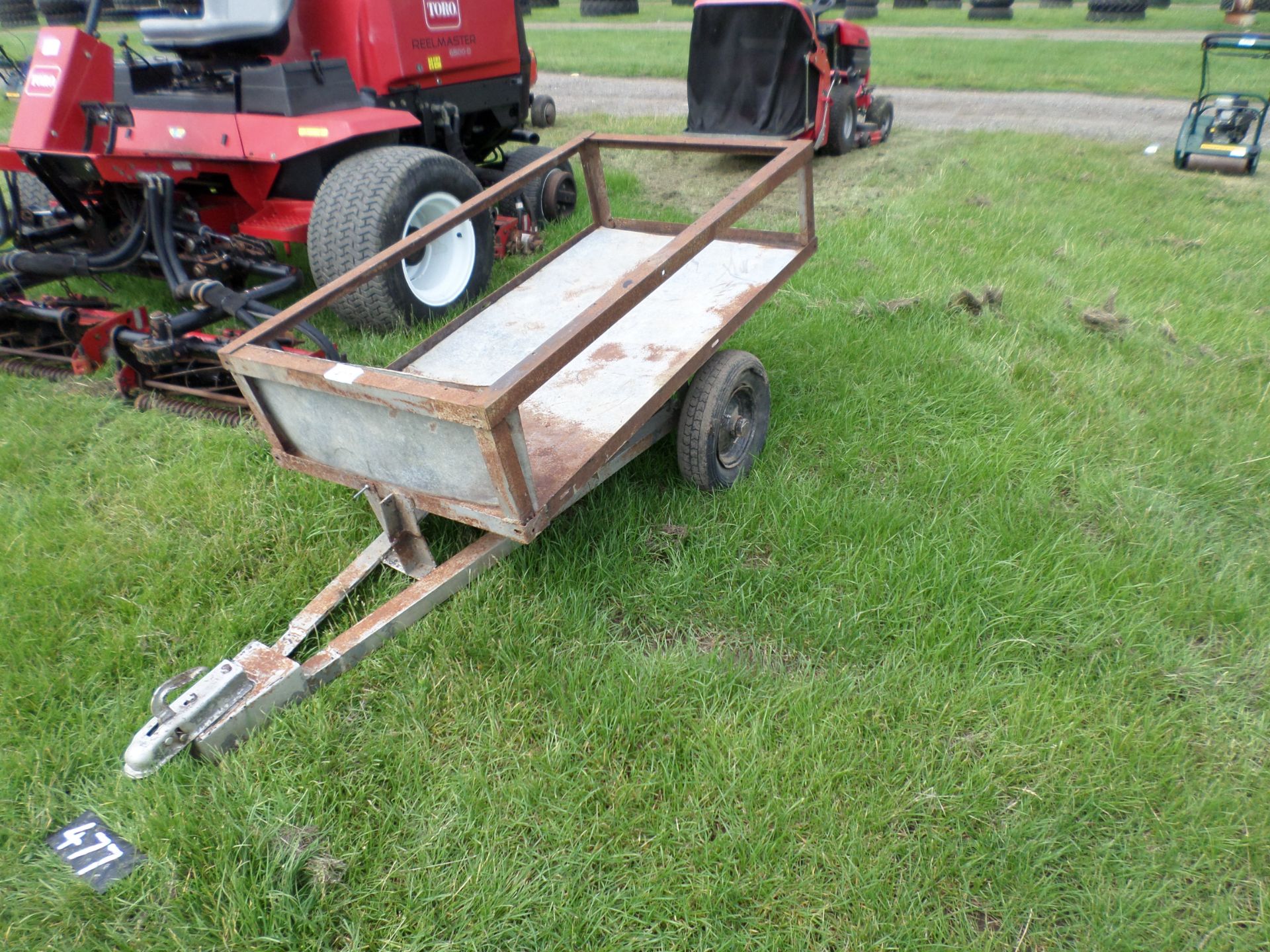 Small tractor garden trailer